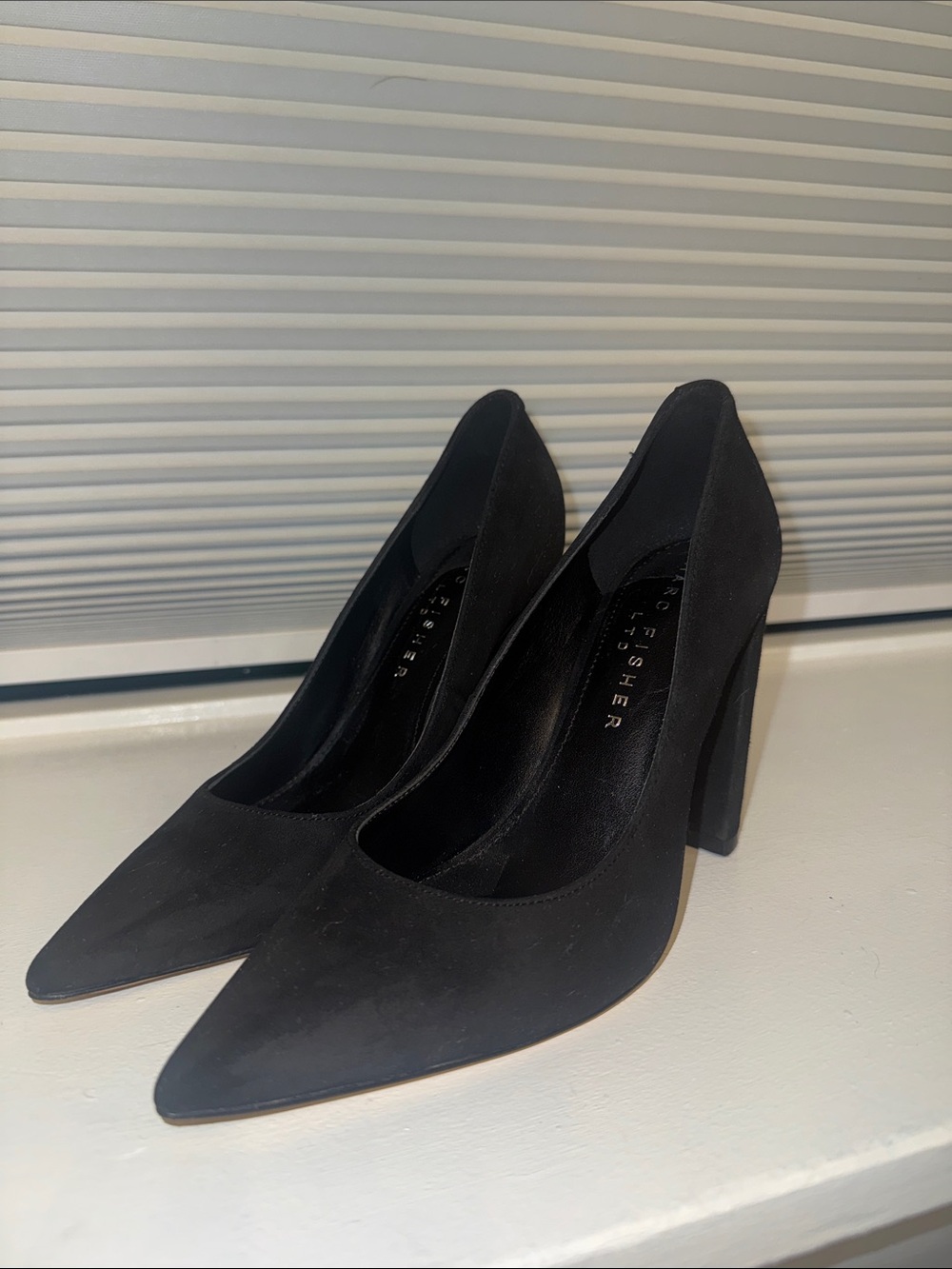 Marc Fisher Sleek Black Pointed Pump